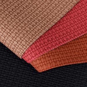 China 1.2mm Stylish Woven Pattern PVC Leather Handbag Placemat Wallpaper Decoration Cosmetic Box Packaging wholesale