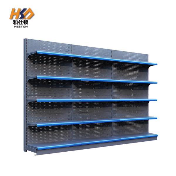 5 Layers 80KG Supermarket Shelf Rack Single Side 900MM Gondola Supermarket Steel