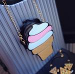 Korean version of the summer new personalized fashion ice cream cake bag casual