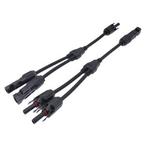 China MC4 Solar Photovoltaic Cable 2 Branch Y Type 3 Way Plug ISO9001 VGA wholesale