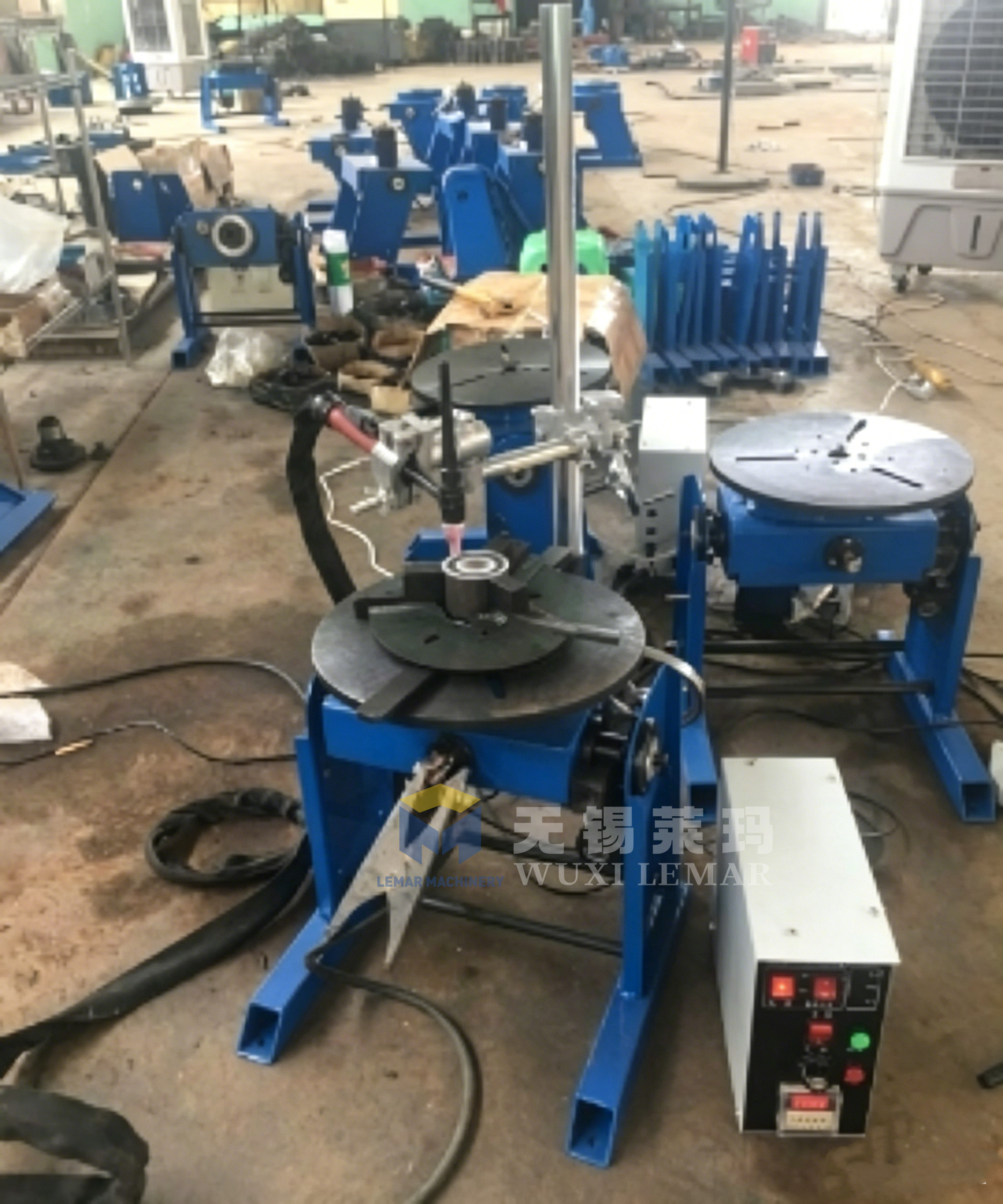 100kg Welding Positioner Turning Table for Pipe and Small Vessel Circumferential Welding