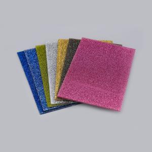 China Sparkle Transparent 3mm 5mm Green Pink Glitter Acrylic Sheet For Home Decor wholesale