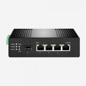 China 4GE 1SFP Industrial Gigabit PoE Switch 10Gbps 5 Port Ethernet Switch on sale