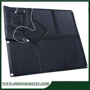 China 60w foldable solar panel charger kits, folding solar panel charger  for laptop / phones / batteries etc on sale