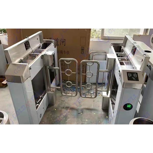Waterproof Dual Lane Swing Barrier Turnstile Anti Collision Function Movement