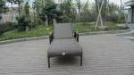 Resin Wicker Chaise Lounge , Foldable Cane Beach Lounge Chair