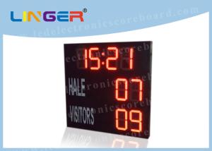 China 16'' Inch Digit Height in Red Color Led Electronic Scoreboard For Hockey Sport wholesale