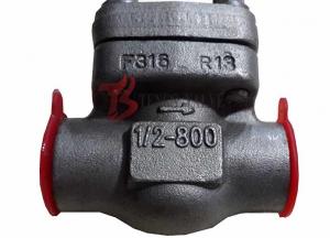 China API Forged Steel Check Valve SW / NPT Small Size Metallic Seating Surface wholesale