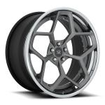 PCD 139.7mm 2-PC 6061-T6 Ferrari Forged Wheels Gloss Black Custom Rims