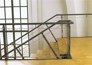 China Anti Corrosive 304 Stainless Steel ferrule rope mesh Stair Netting Child SafetyProtection wholesale