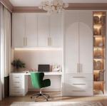 White Side Door Damping Track Desk Bedroom Wardrobe Closets