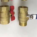 BS 1.6mpa Brass Ball Valve Lock Lever Handle
