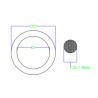 Buy cheap NBR Rubber O Ring JIS P Standard Wire Diameter 1.9mm Heat Resistant 90 Shore A from wholesalers