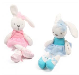 China Rabbit Kids Plush Toys Holding Comforting Baby Sleeping Bunny Doll wholesale