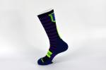 Nylon Youth Basketball Socks , Yellow Anti - Slip Boys Basketball Socks