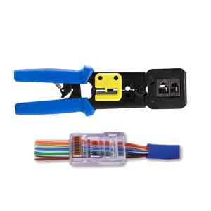 China Professional Crimp Tool RJ45 Pass Through Connectors / Clips / Ends wholesale