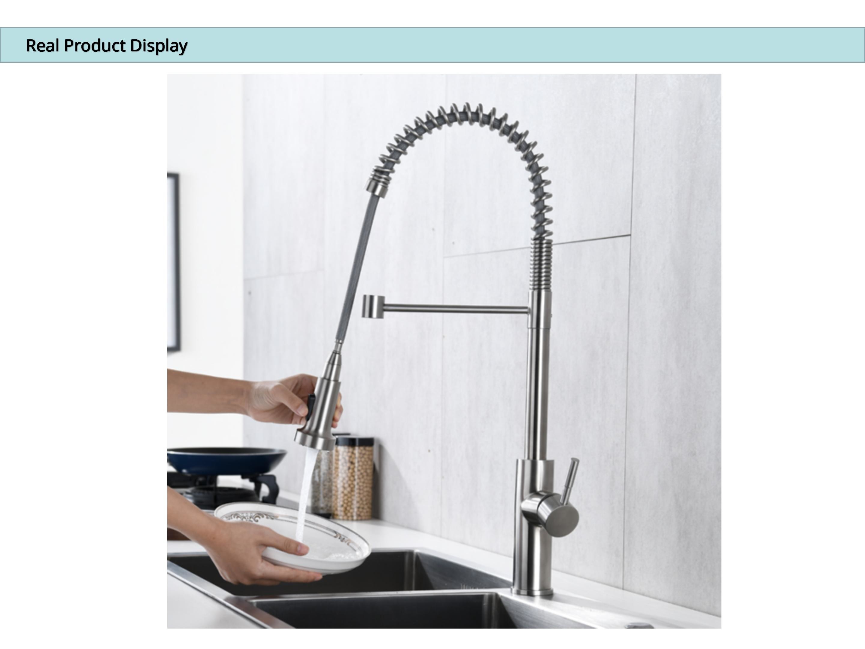Extendable Automatic Sensor Kitchen Faucet