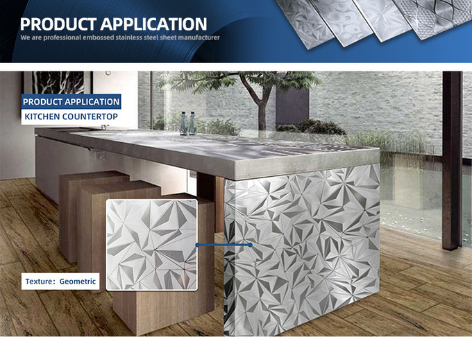 Etched Embossed Stainless Steel Sheet For Building Wall Elevator Surface