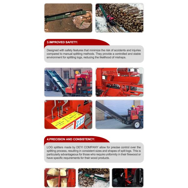 fire wood cut and splitter machine automatic wood splitter 30t petrol engine hydraulic log cutter and splitter cylinder