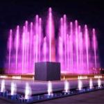 Large water dancing speakers with multimedia musical water fountain