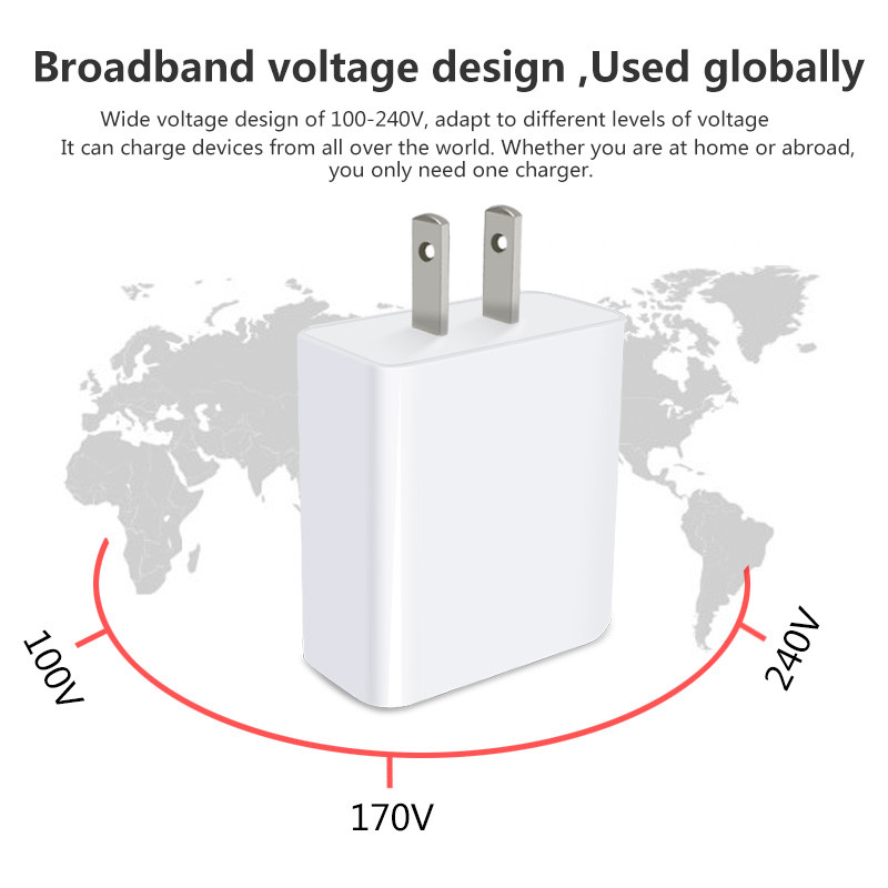 24W EU PD TRAVEL CHARGER TYPE-C 28W FAST CHRGER for Macbook compatible with HUAWEI QUICK CHARGE QC3.0/QC2.0