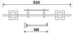 Single Glass Bathroom Accessories Shelves OEM Wall Mounted Stainless Steel