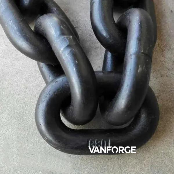 Durable CM490 CM690 Offshore Mooring Chain High Tensile Strength Hot Dip