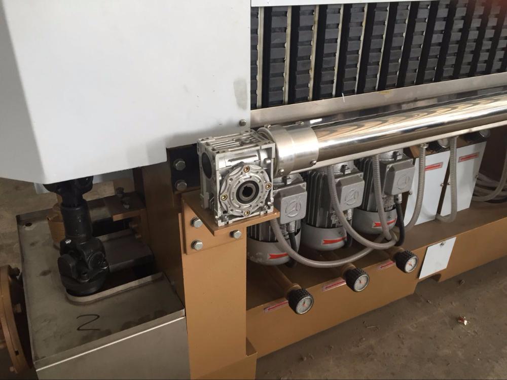 Automatic PLC 9 Motors Straight Line Glass Edging Machine Glass Polishing Machine