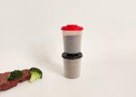 Reusable Plastic Cap Glass Bottles Condiment Spice Jar For Kitchen