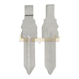 China GT10T Uncut Car Key Blade For FIAT Flip Remote Key Brass Material Silver Color wholesale