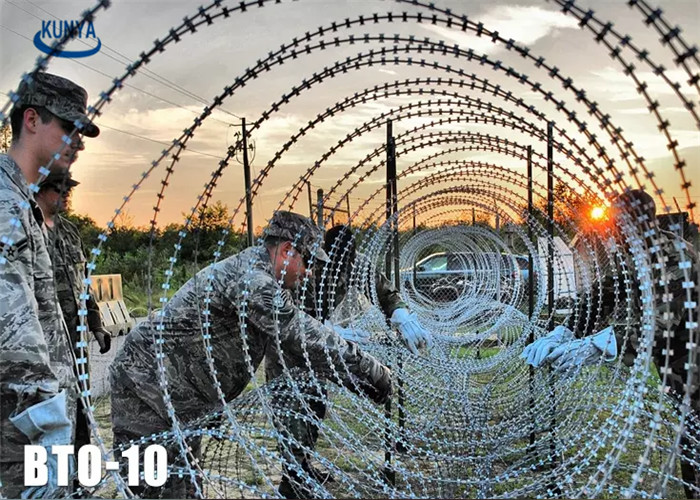 300mm 12inch Single Strands Razor Barbed Wire Fence Blade