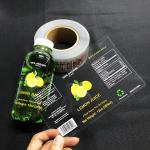 Custom Vinyl Clear Transparent Label Sticker Matte Beverage Water Juice