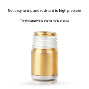 China SMC Type Brass Pneumatic Fittings KB2S4-M5 6-01 Threaded Straight Through wholesale
