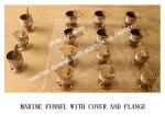 Q235-A CARBON STEEL MARINE FUNNEL-DECK MARINE FUNNEL WITH COVER AND FLANGE DS50