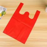 Anti Bacterial PP Laminated Non Woven T Shirt Bag Shrink Resistant