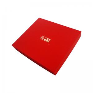 China Red  Art Paper Paperboard Gift Boxes With Lid And Based Box Shape For Gift Packaging on sale