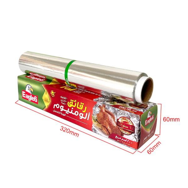 Food Grade Household 5m-300m Heavy Duty Aluminium Foil Roll with Customized
