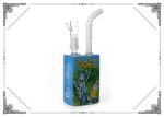 Small Rick And Morty Oil Rig Smoking Bubbler With Nail Smoking Mini Water Bongs