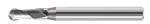 F20 2B Solid Ball End Milling Cutters 2 Flute