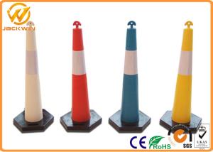 China Plastic Road Dlineator Channelizer Colored Traffic Cones T Top Flexible CE / ROHS / FCC wholesale