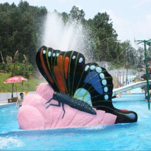 China Multicolored Swimming Pool Water Slides , Kids Butterfly Outdoor Water Slides Games for Water Park wholesale