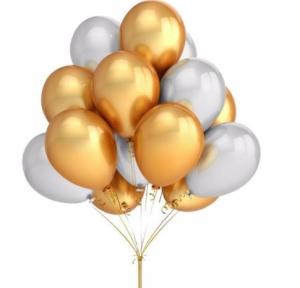 China 20pcs 12'' Gold Silver Black pink Latex Balloons Happy Birthday Wedding Party Decor Inflatable Air Globos Kids Supplies wholesale