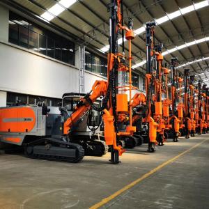 China Industrial Rock Drill Rig , Integrated Drilling Equipment With Air Compressor wholesale