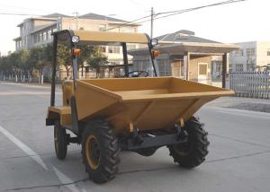 China Wheel 2WD 1.5 tons Tracked Wheelbarrow Hire , Hydraulic Concrete Four Wheel Barrow wholesale