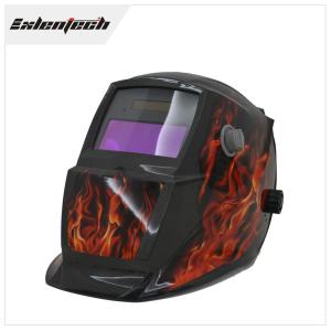 China Colorful Solar Powered Auto Darkening Welding Helmet DIN4 Light State Shade wholesale