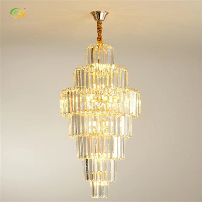 Hotel Indoor Modern Gold LED Crystal Chandelier with Voltage 85V-265V