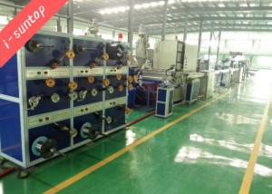 China 12 Core FTTH Round Drop 190m/Min LSZH Fiber Optic Cable Machine wholesale