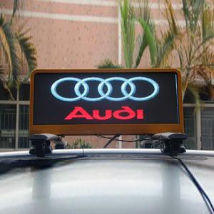 China Outdoor P5 Waterproof Taxi Roof LED Display , 3G / 4G Car Top LED Display wholesale