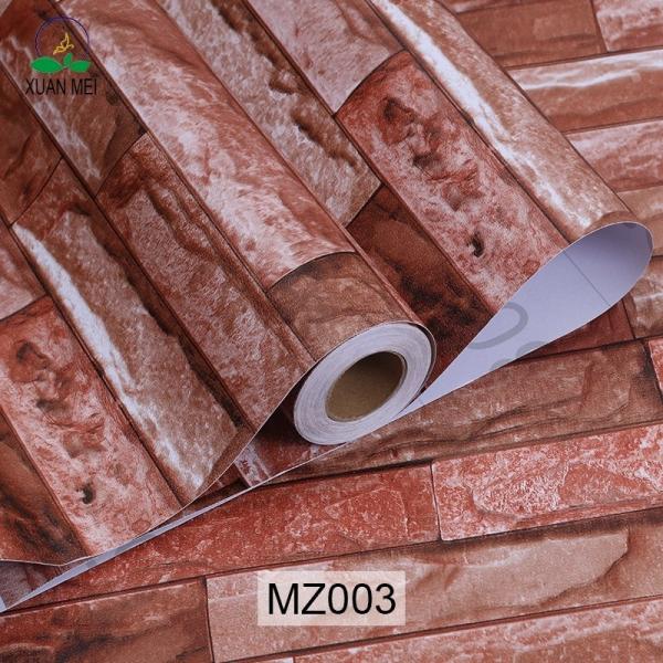 3D Red Brick Wallpaper Living Room 3D Brick Wall Sticker Self Adhesive Wallpaper