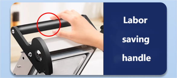 Customizable Manual Edge Cutting Sealer Machine CH-FR160A with Adjustable Temperature Control, Ergonomic Handle, and Stainless Steel Construction for